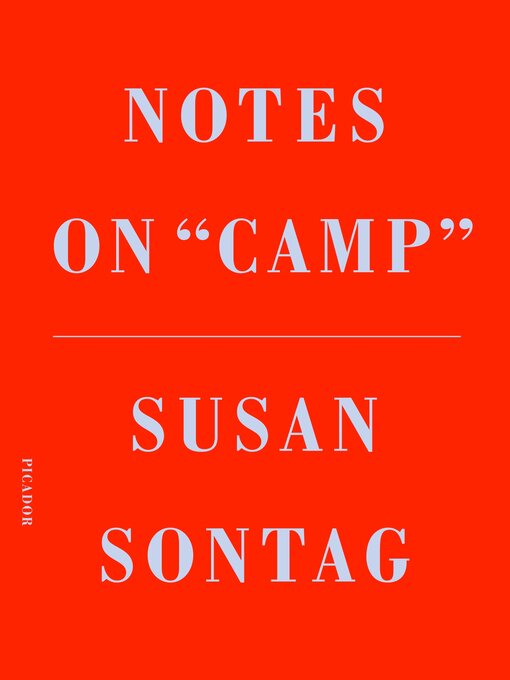 Title details for Notes on "Camp" by Susan Sontag - Wait list